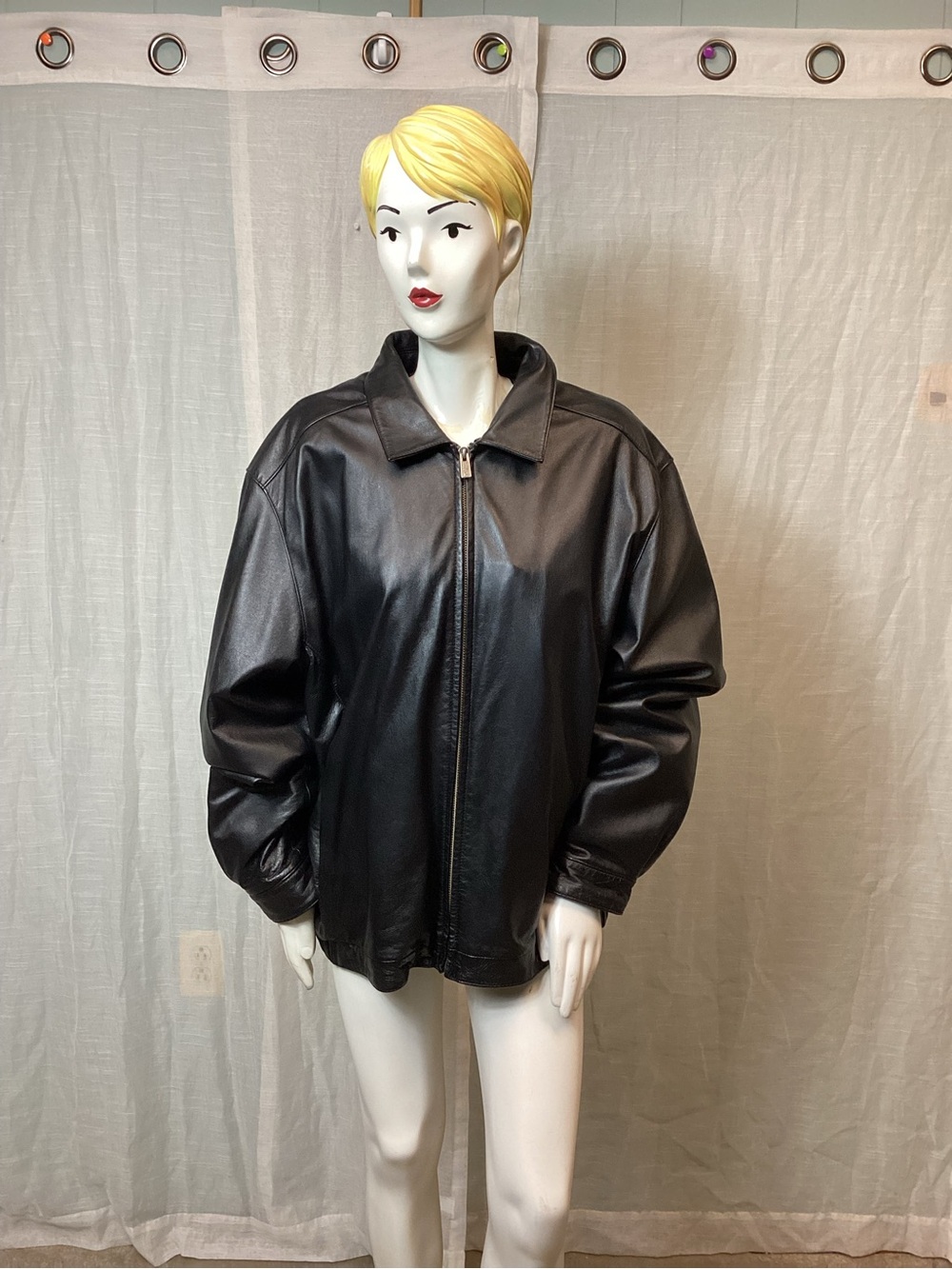 Vintage Wilsons Leather Bomber Jacket; Size: XXL